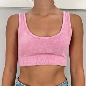 Zara Crop top - terry cloth